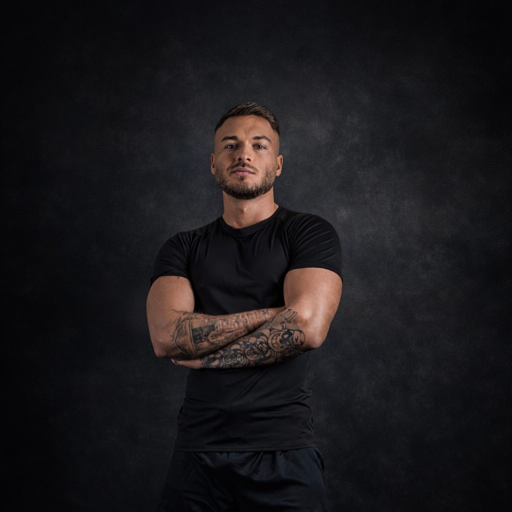 Michał, portret w studiu