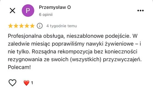 Opinia w Google, 5/5