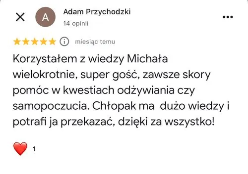 Opinia w Google, 5/5