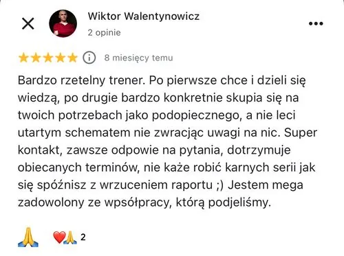 Opinia w Google, 5/5