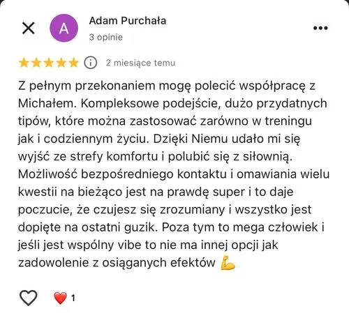 Opinia w Google, 5/5