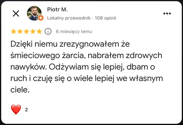 Opinia w Google, 5/5