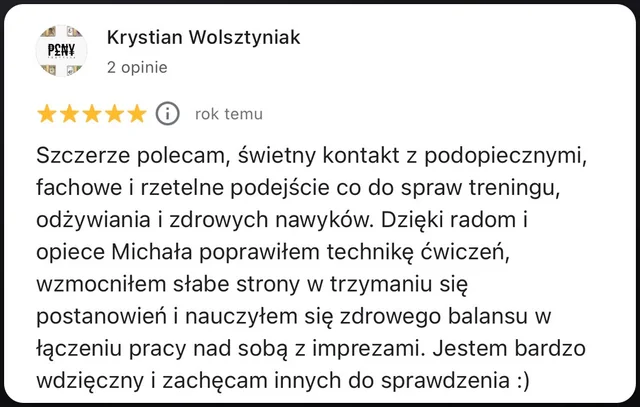 Opinia w Google, 5/5